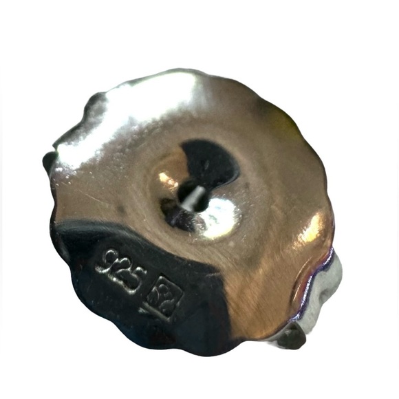 VTG | Designer Blue Topaz Sterling Silver Earrings - Picture 9 of 11